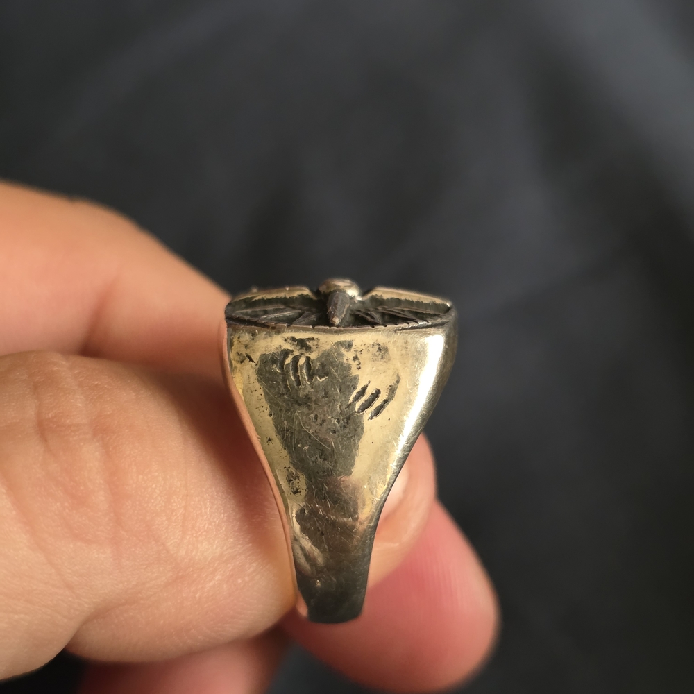Sterling silver compass ring - Picture 7 of 8